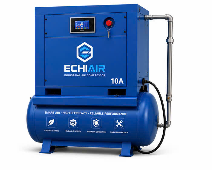 Combo máy nén khí 10HP ECHI AIR