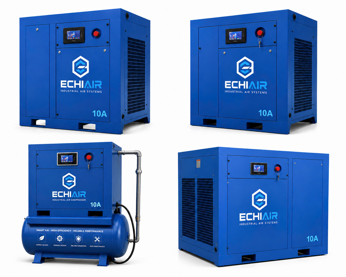 Combo máy nén khí 10HP ECHI AIR