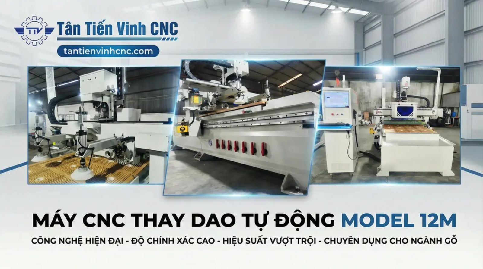 Máy CNC thay dao tự động Model 12M