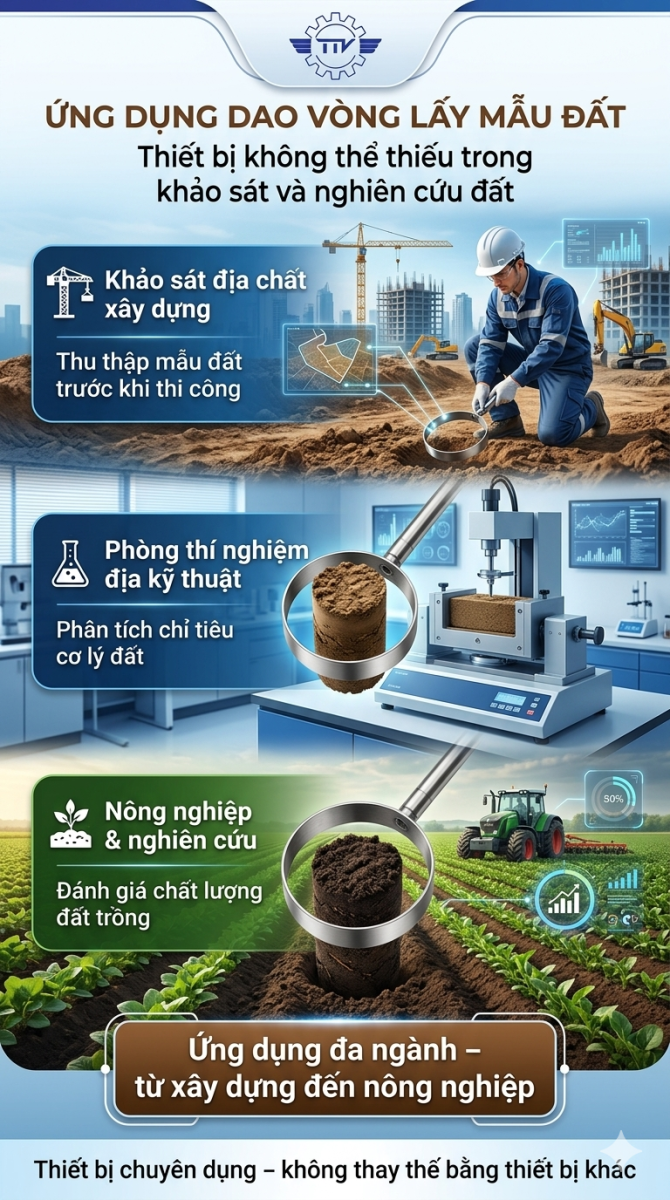 Dao vòng lấy mẫu đất TCVN