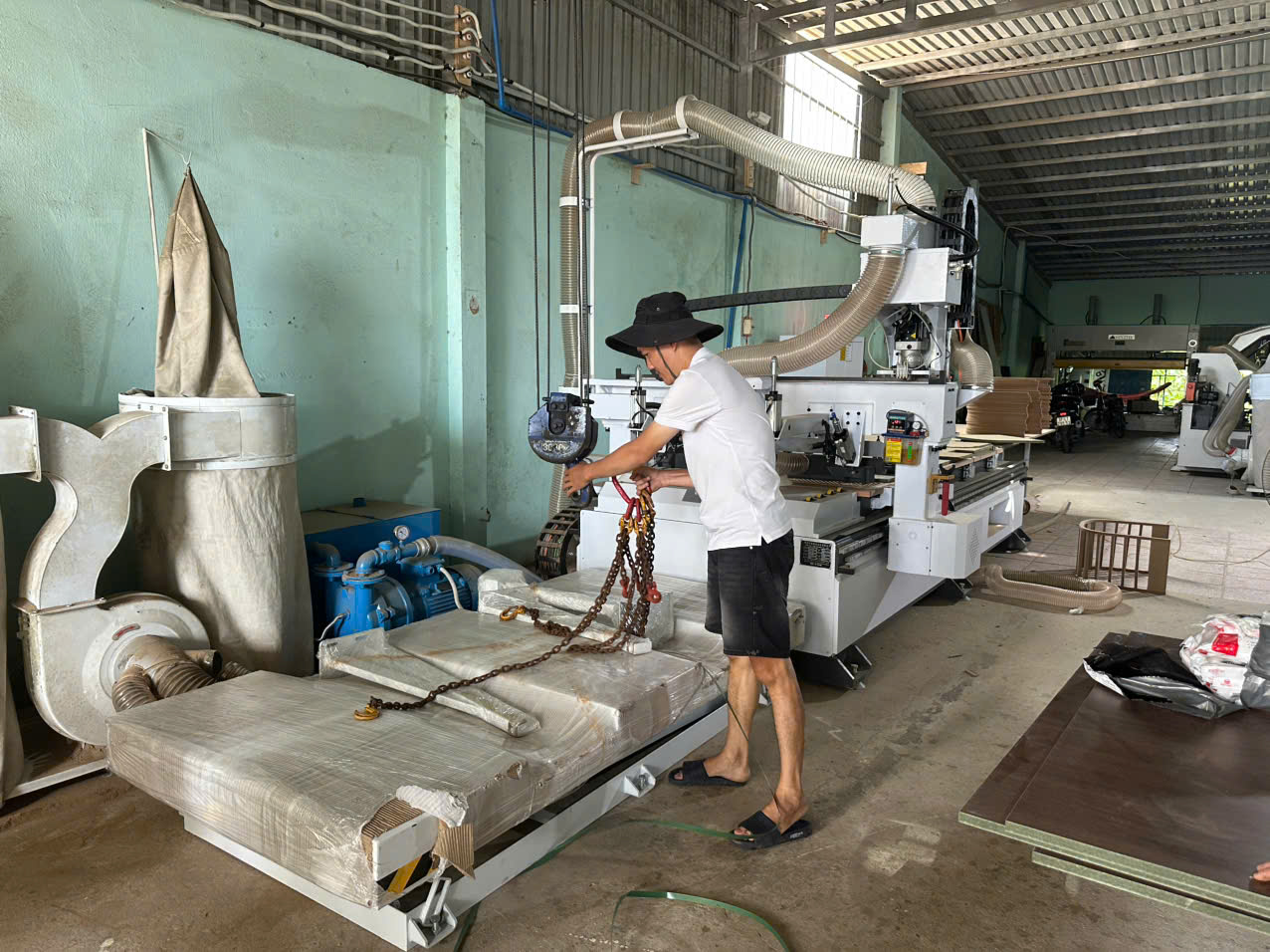 Lắp đặt dây chuyền CNC full line tại Củ Chi