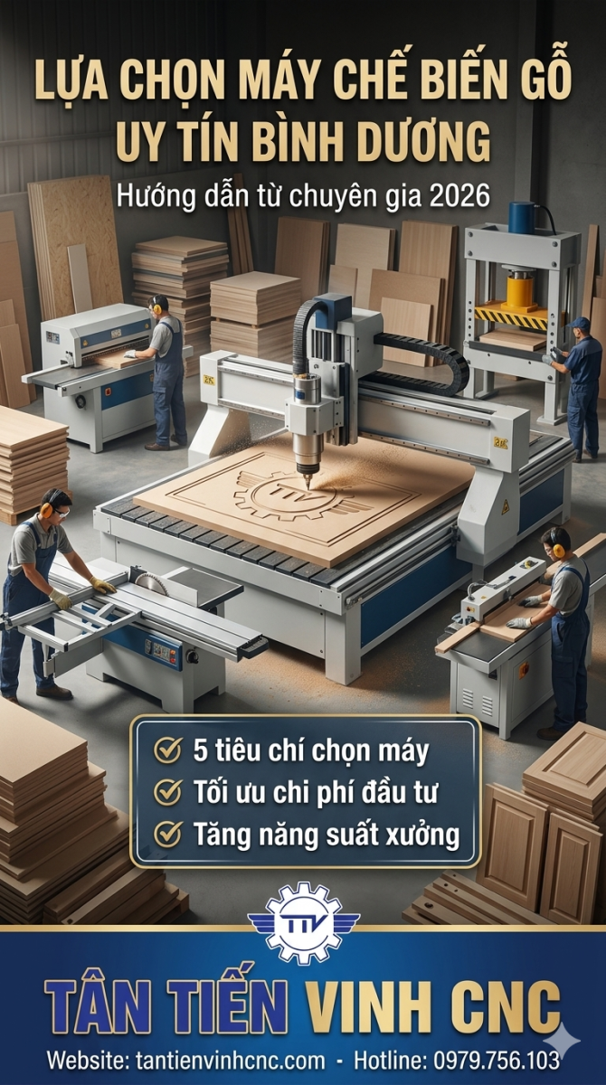 Lựa chọn máy chế biến gỗ uy tín Bình Dương