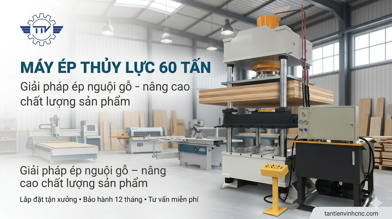 Máy ép thủy lực 60 tấn Tân Tiến Vinh