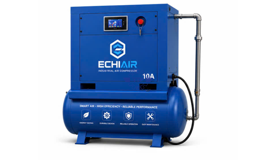 Combo Máy Nén Khí 10HP Có Bình Chứa 500L ECHI AIR